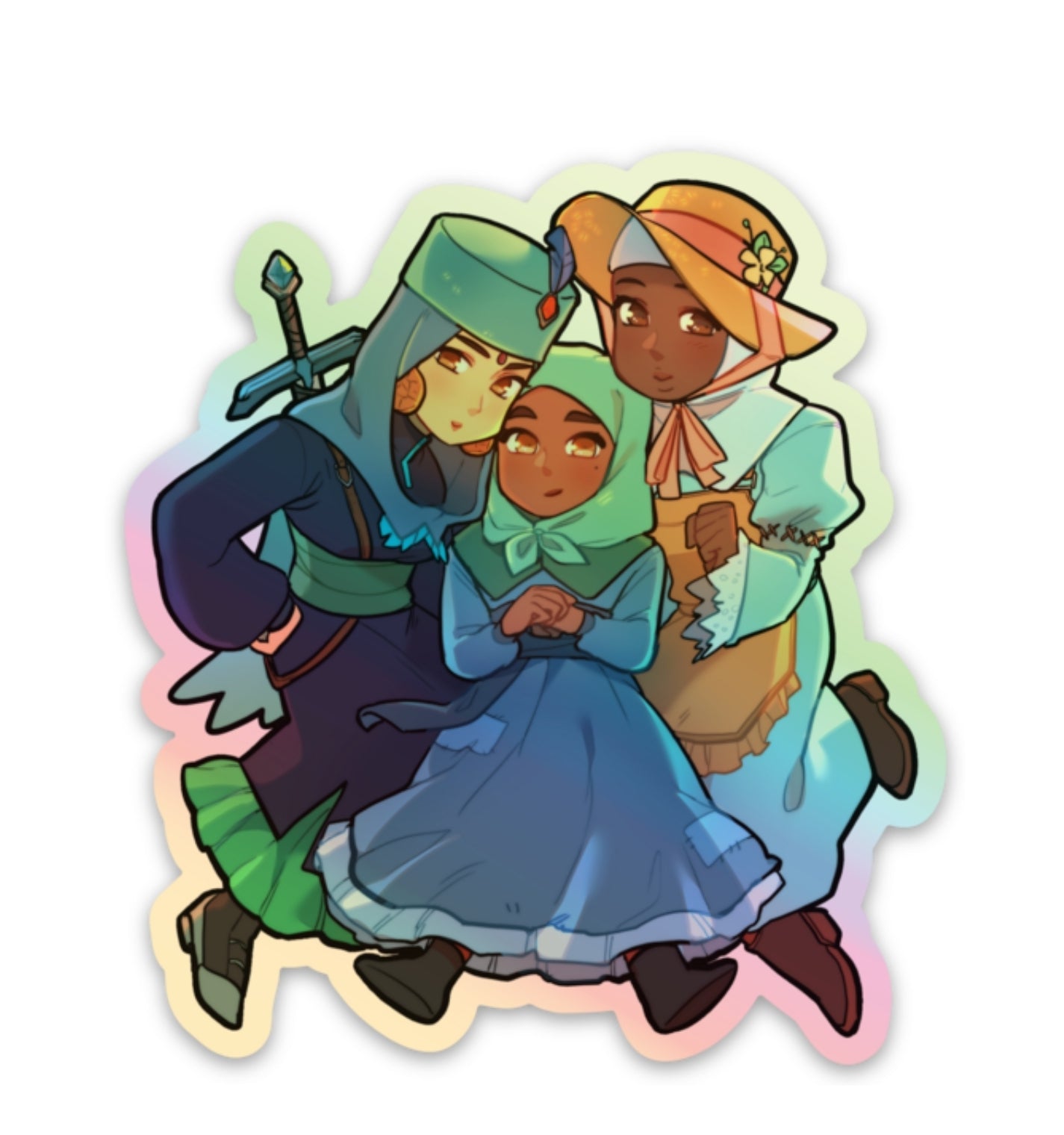 Freedom Fighters Ladies Holo Sticker