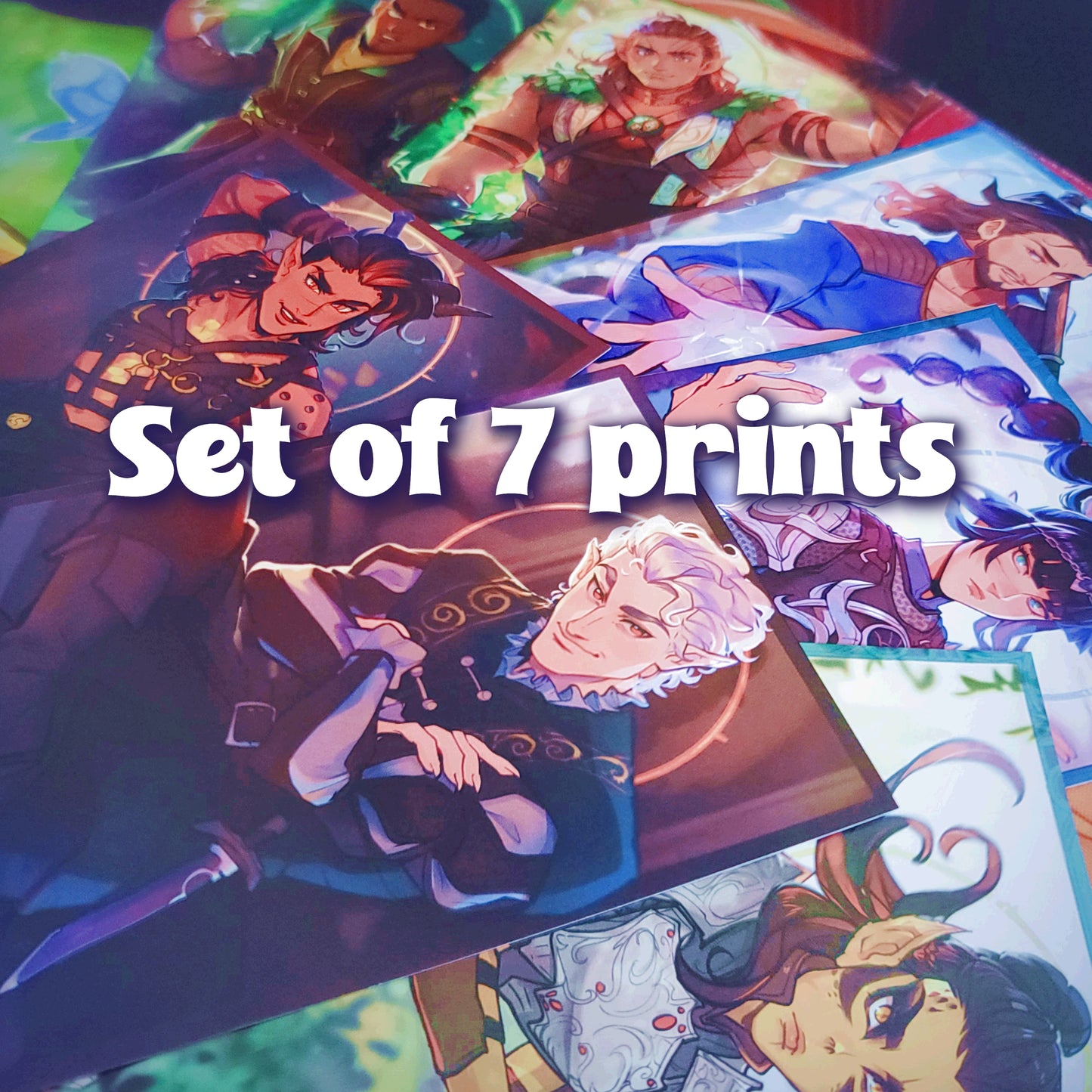 Baldur's Gate prints set