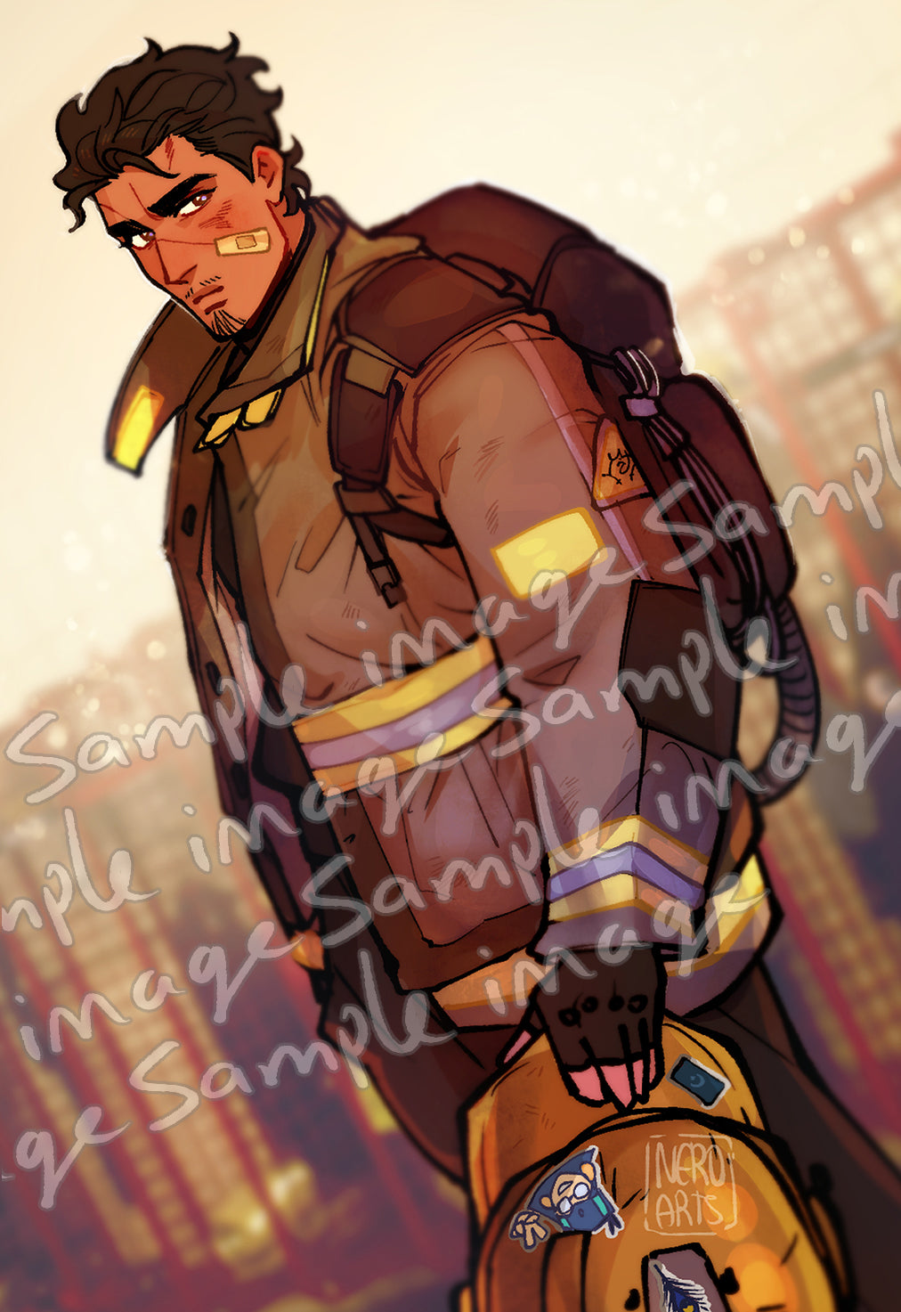 Firefighter Othman Print