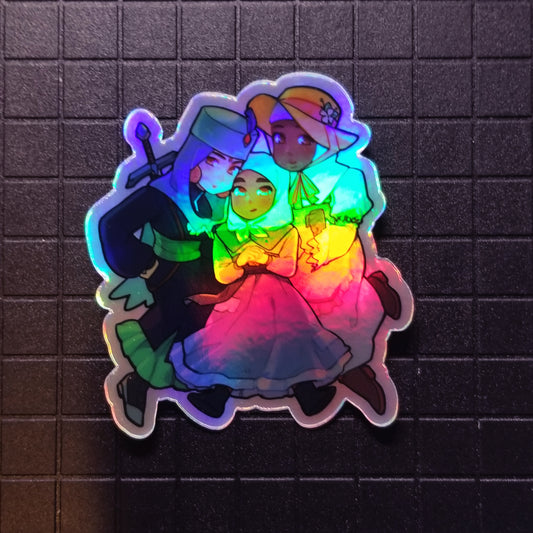 Freedom Fighters Ladies Holo Sticker