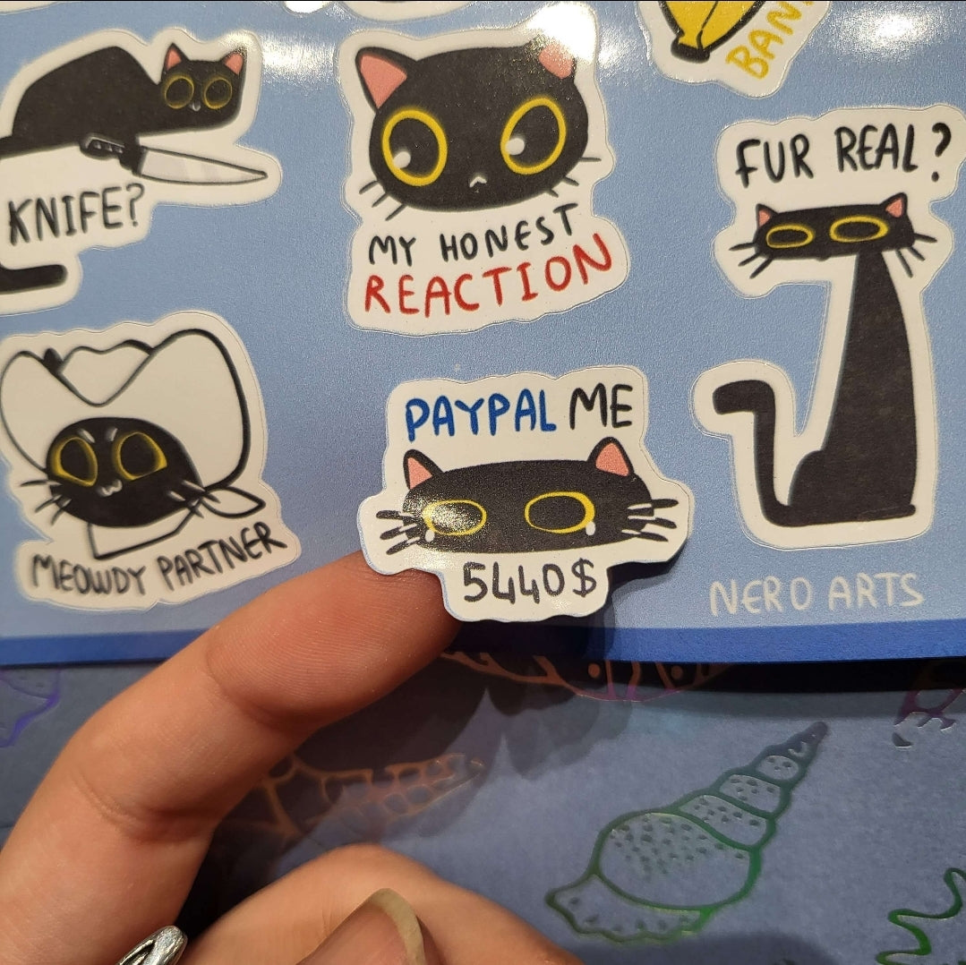 Silly cats 🐈 Sticker Sheet