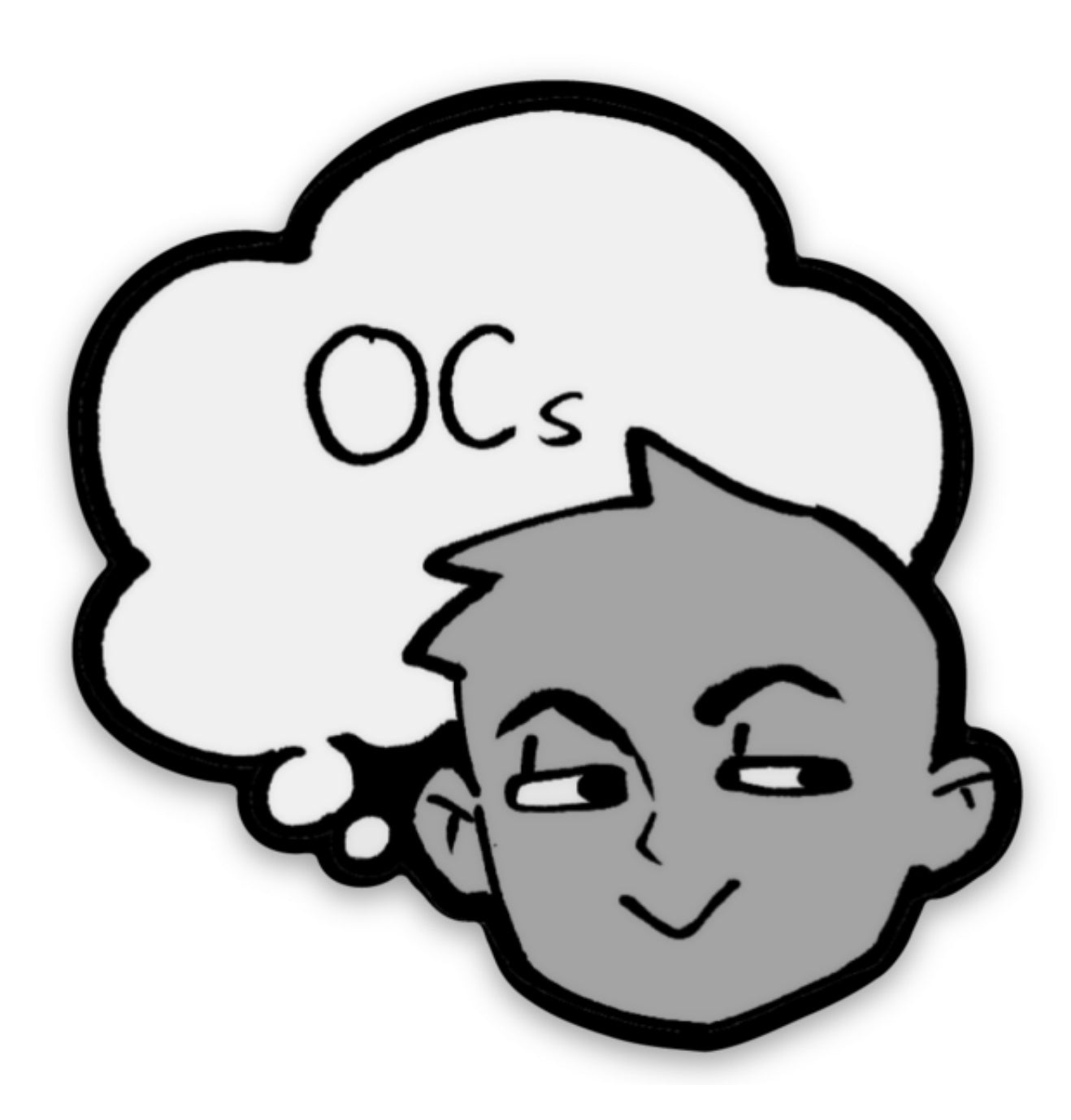 Thinking OCs Sticker