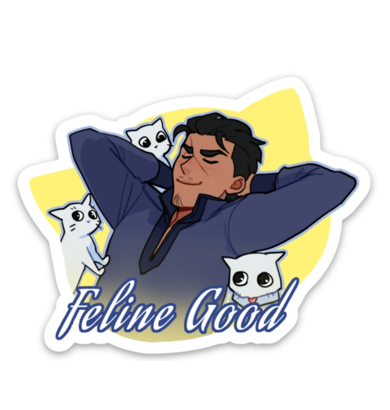 Feline Good Sticker