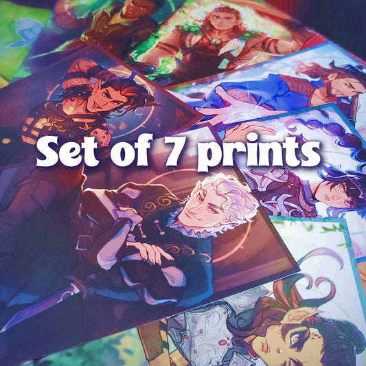 Baldur's Gate prints set