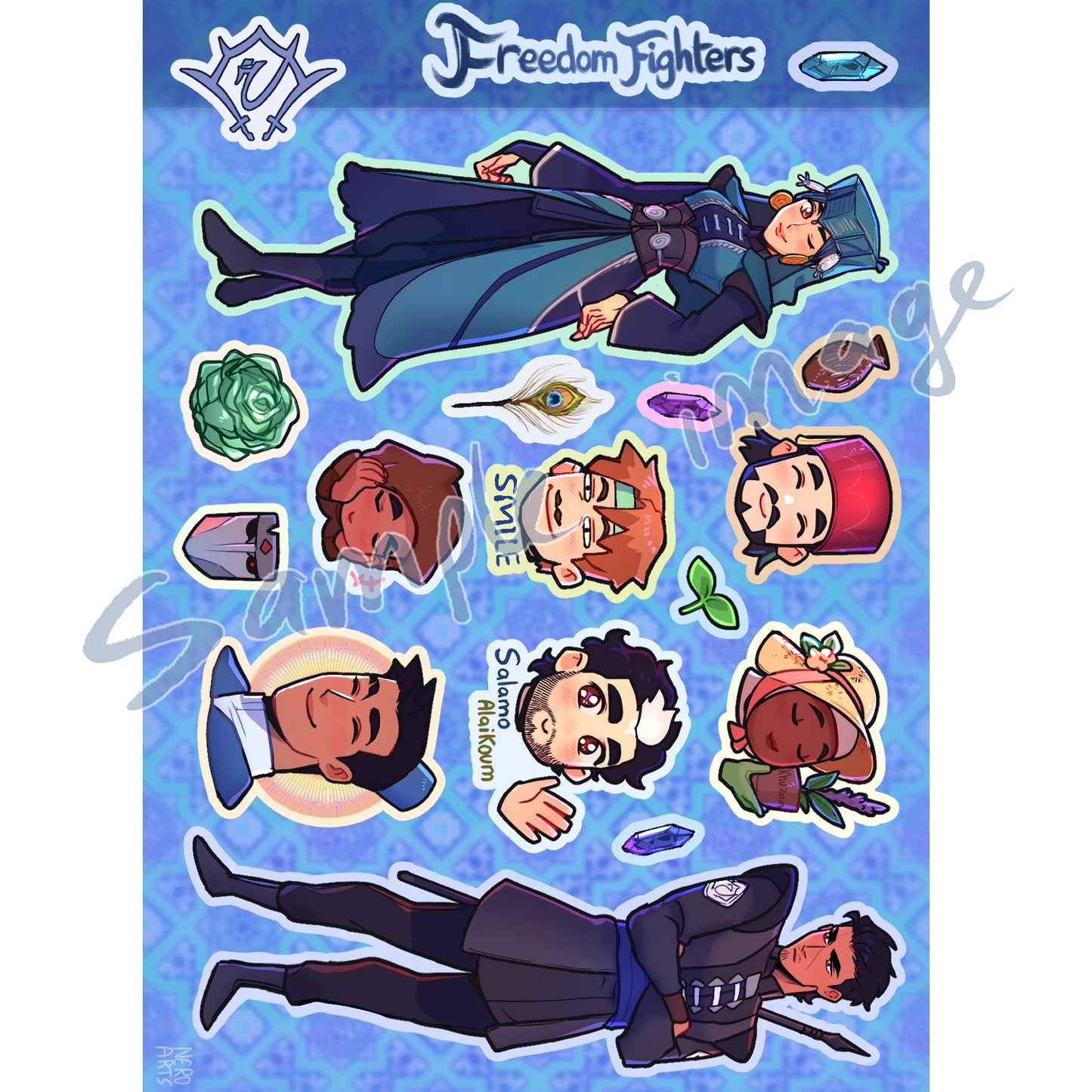 Freedom Fighters Sticker Sheet