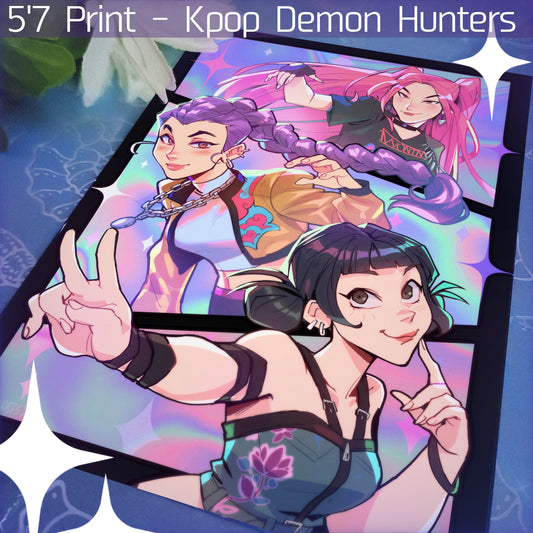 Kpop Demon Hunters Huntrix Print🌟
